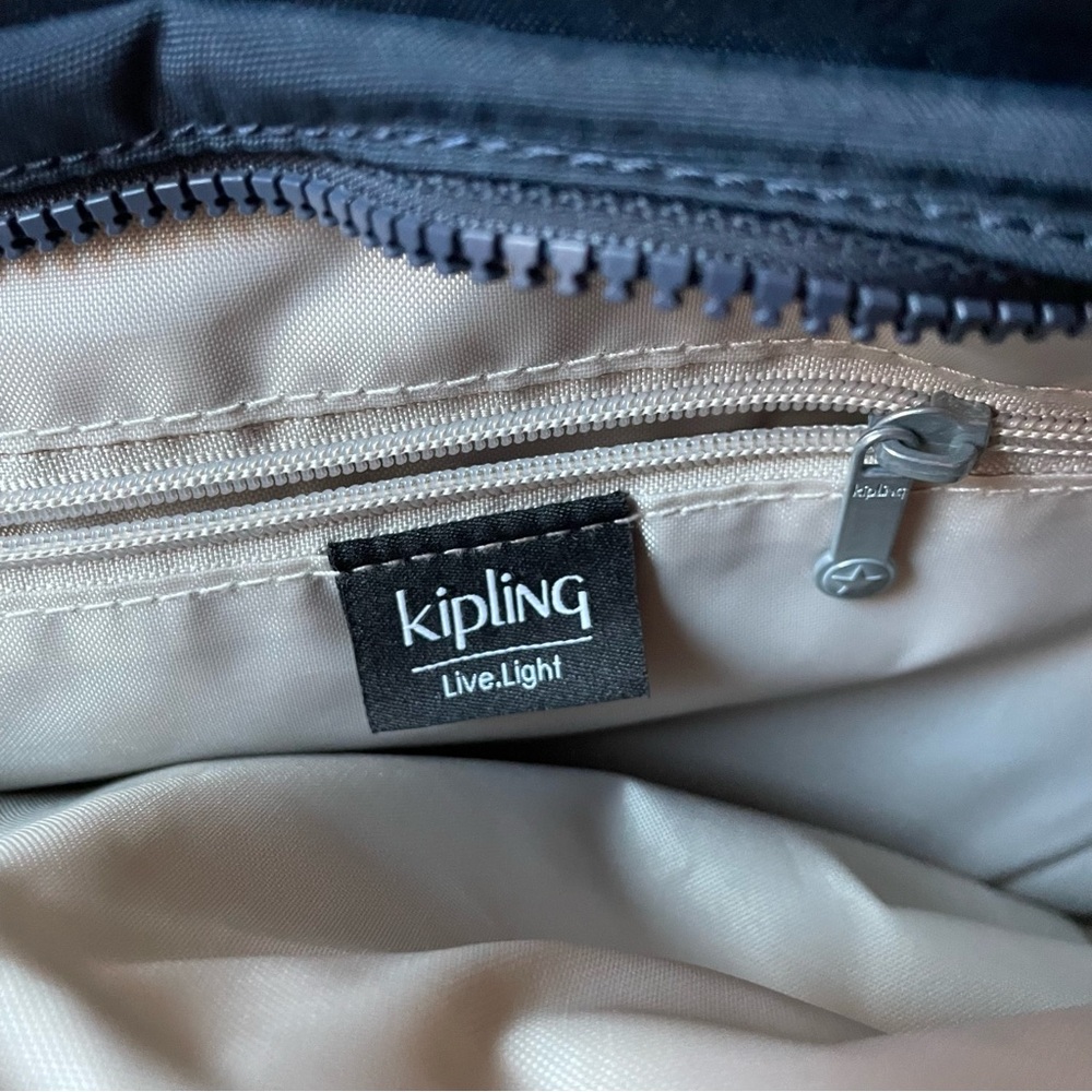 Kipling Navy Blue Nylon Tote with Front Flap - Picture 10 of 13